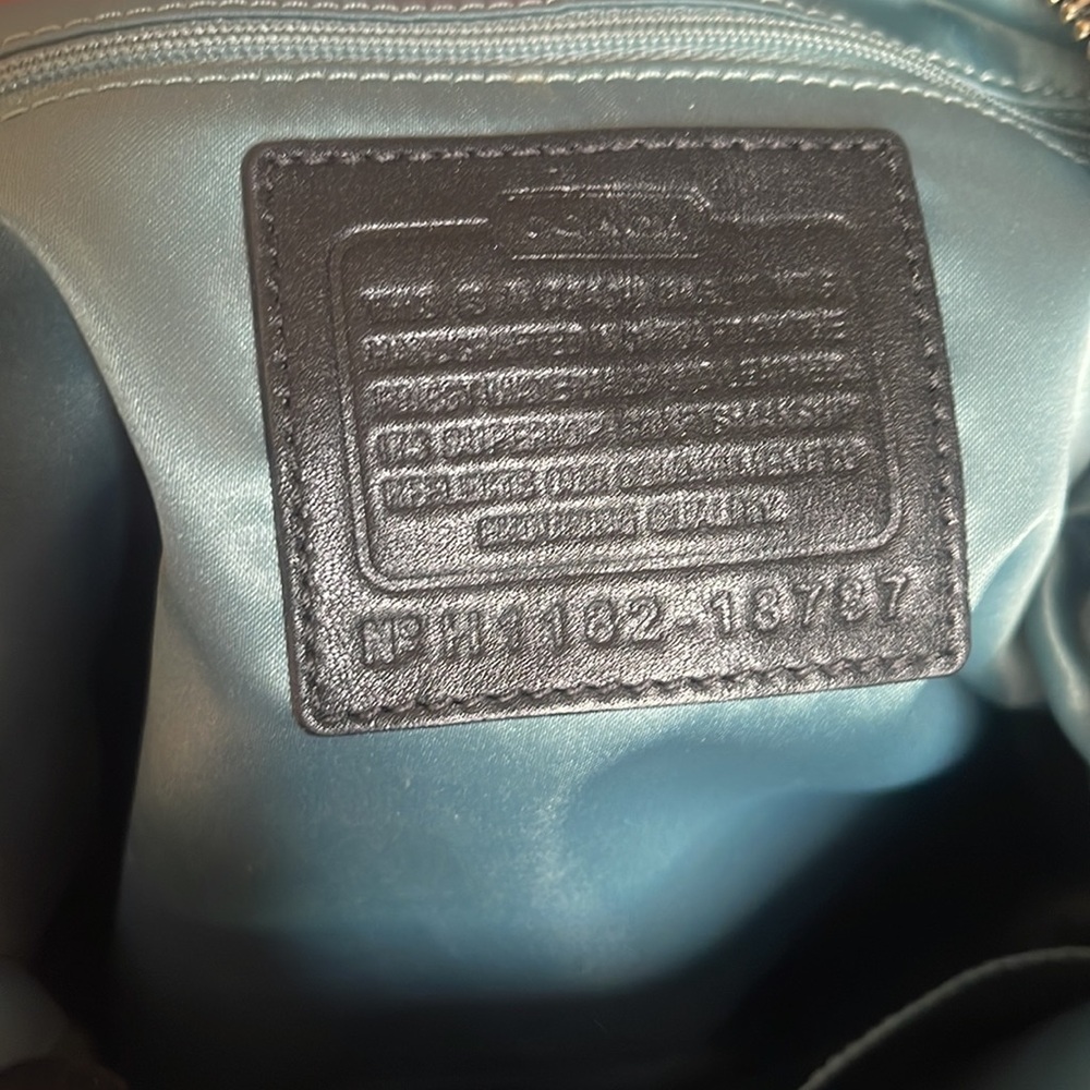 Coach Kristin Chain Link Op Art Hippie Shoulder 1875 Hobo Bag - Picture 11 of 13